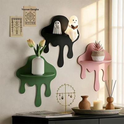 Creative Cloud Storage Holder Irregular Shape Wall Mounted Storage Rack Homestay Home Decor Storage Stand Craft Ornament Gift