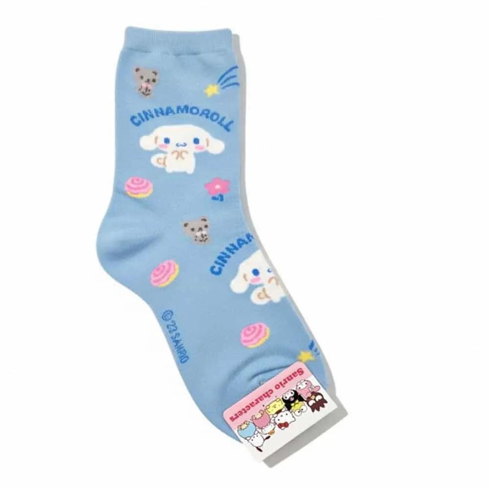 [Sanrio] Cinnamoroll Socks Cotton Socks Mid-calf Socks