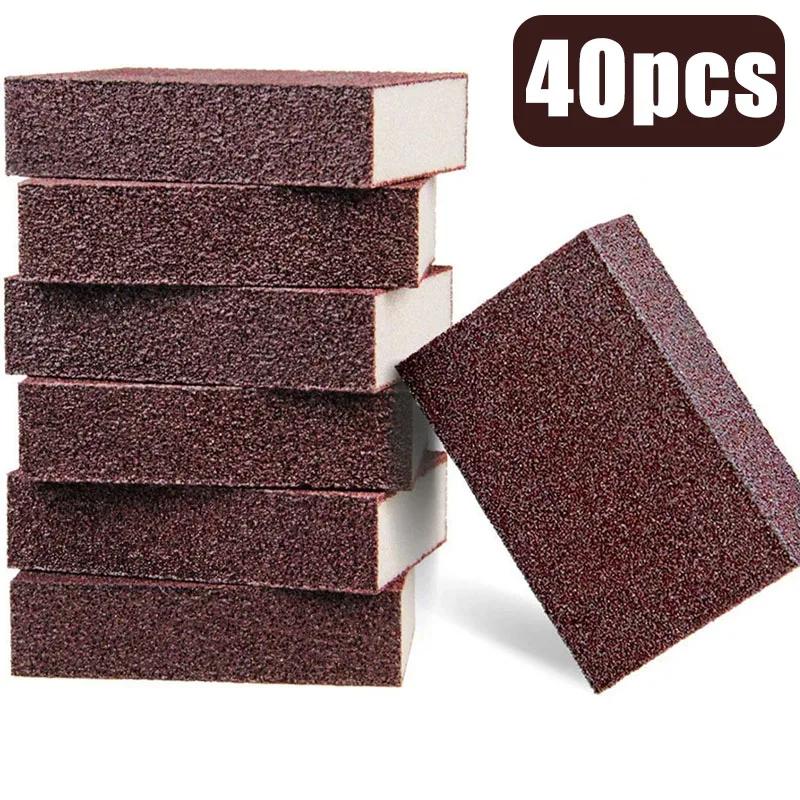 50pcs Spongen Nano Eraser Rust Remover Brush Dish Pot Cleaning Emery Descaling Clean Rub Pots Kitchen Tools Gadgets Accessories