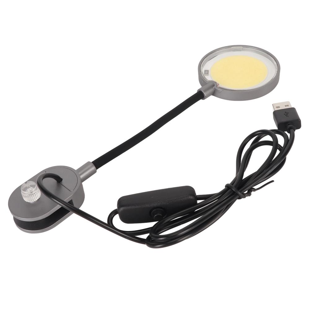 Aquarium Klemmleuchte Wasserdicht USB 360 Grad Schwanenhals COB Aquarium Klemmlampe für Süßwasser