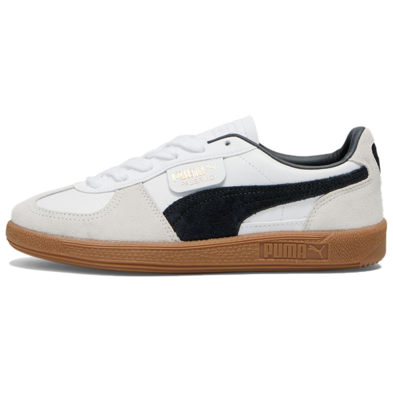 

New PUMA Palermo White Vapor Grey Gum Women s 397647-01 41