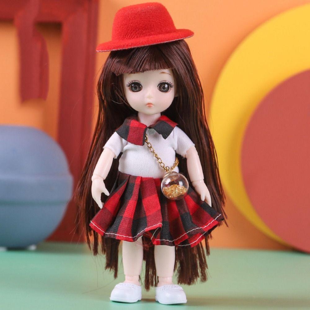 13 Movable Joints BJD Dolls Dress Up Removable Joints Doll Simulated Eye Hinge Doll  Kids Toy