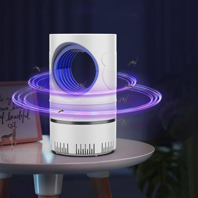 UV-Licht Fliegenfalle Inhalation USB-wiederaufladbar Innen Fliegenvernichter Lampe Elektrischer Fliegenzapper mit UV-Licht Stumm Mückenabwehr