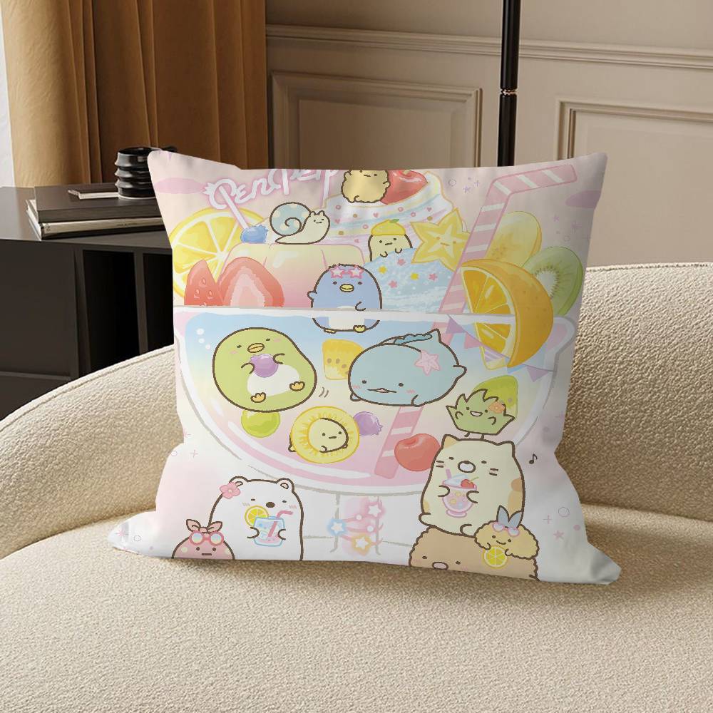 Sumikko Gurashi Cushion Cover Pillowcase Upholstery Sofa Throw Pillow Home Decor Pillowcas