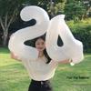 32'' White Large Number Balloon for Children's First Birthday Outdoor Decor
