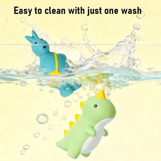Squeaky Dinosaur Dog Chew Toy Bite Resistant Aggressive Chewer Latex Kangaroo Interactive Toy Small Dog Teething Cleaning Boredom Toy