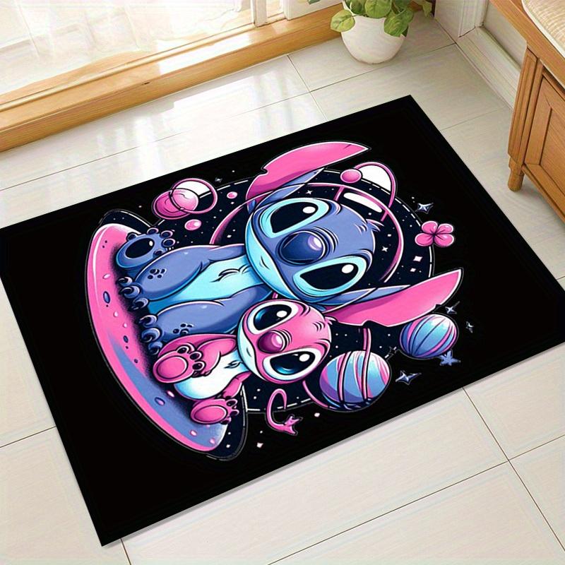 

1pc. Cute Stitch & Angel Space Theme Rug - Home Decor, Office Carpet, Chair Mat, Outdoor Rug, Gift Ideaz041068 60cm by 90cm