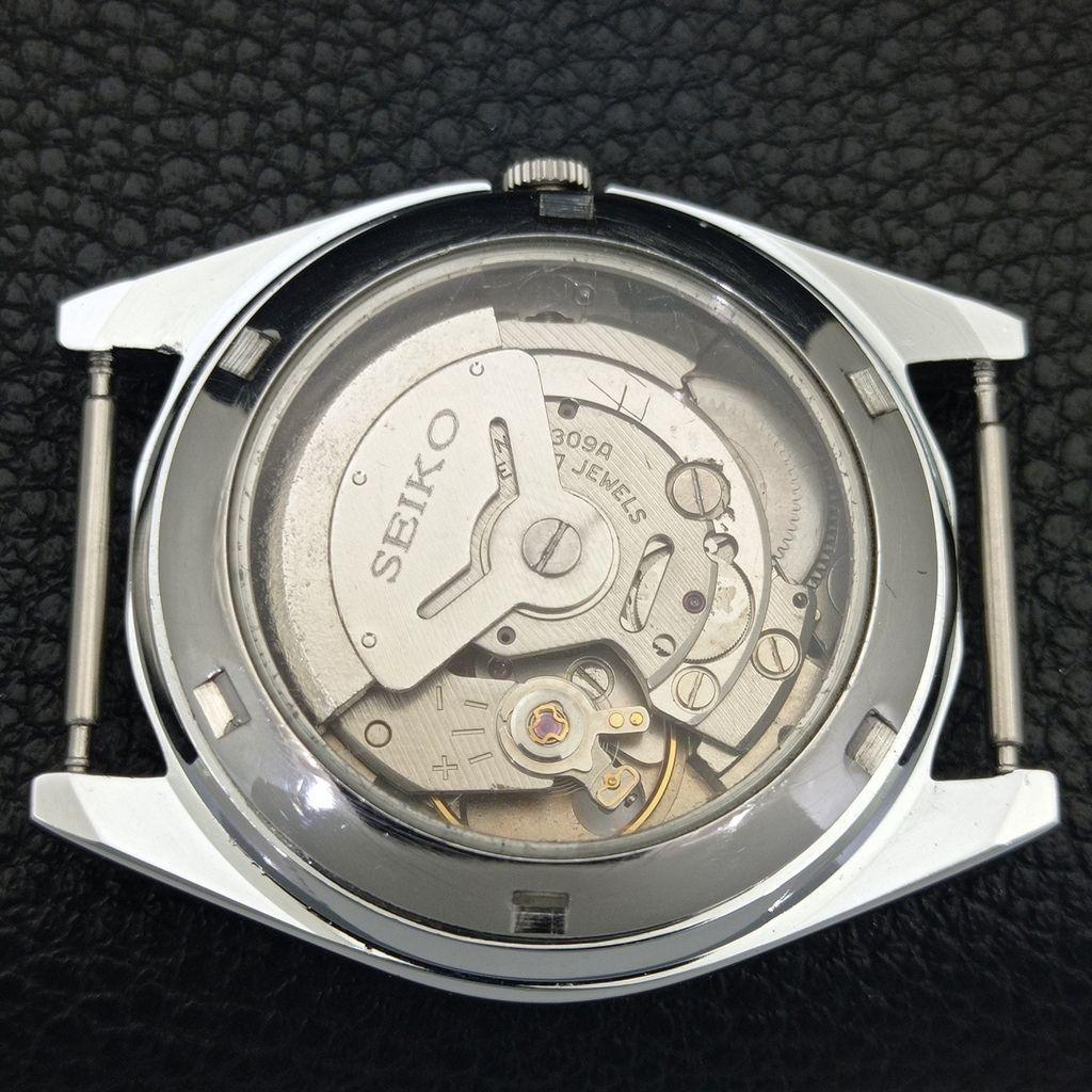 AUTOMATIC VINTAGE REFURBISHED SEIKO 5 6309A JAPAN MENS WHITE WATCH a441669-1 Sk-a441669