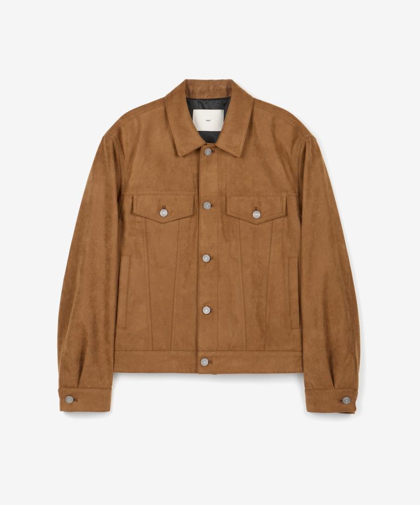 TNGT Faux Suede Trucker (Camel Brown) Tnju6F101Cm