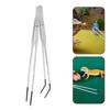 2Pcs Stainless Steel Aquarium Feeding Tweezers Non-slip 27CM Lizard Feeding Tweezers Rust Resistant with Rubber Head