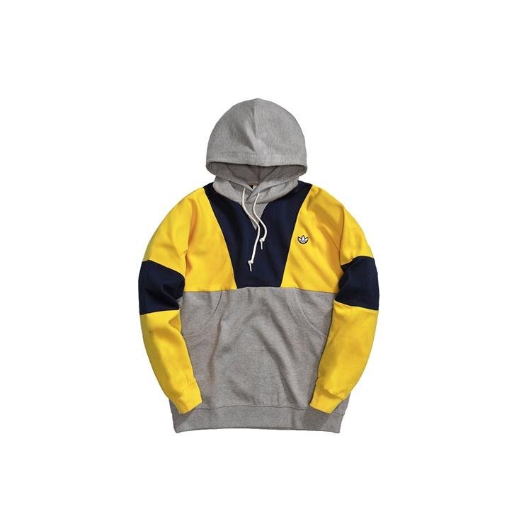 adidas originals MENS Samstag Panel Hoody Grey/Yellow Men s FM2209 S