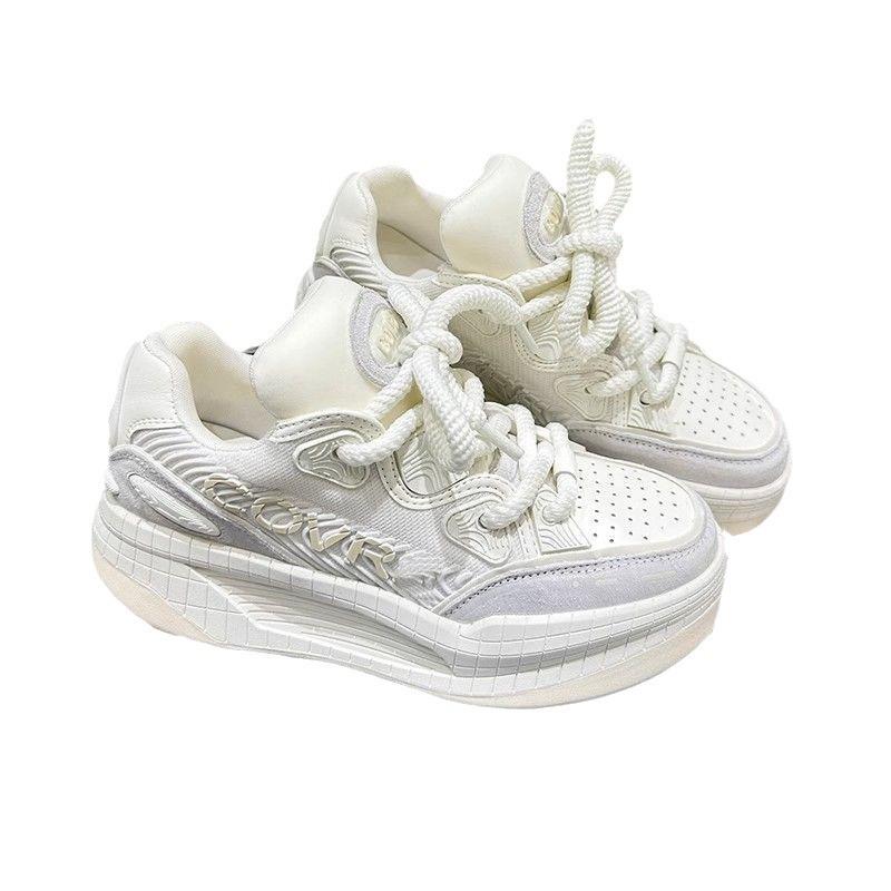 2025 new platform-soled campus sports and leisure bread shoes women's autumn skateboard shoes trendy cool sports shoes versatile