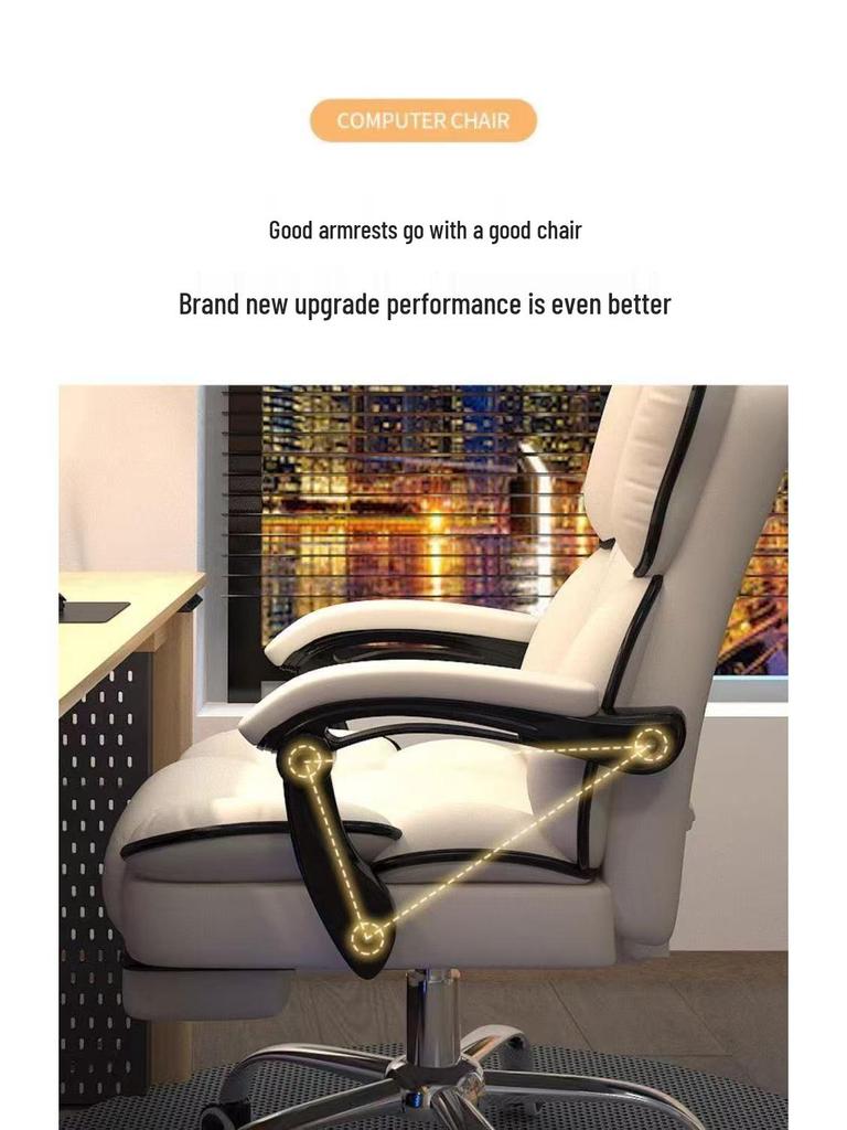 Comfortable Gaming Office Chair: Ergonomic Swivel Chair for Home, Dorm, or Live Streaming