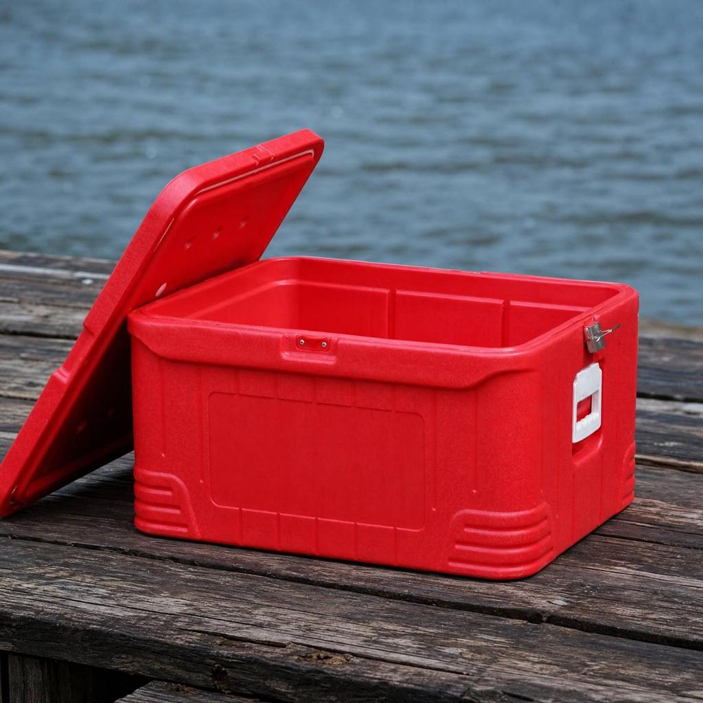 95 L Rectangular Insulated Cold Storage Chest Box Drainable HardCased with Front