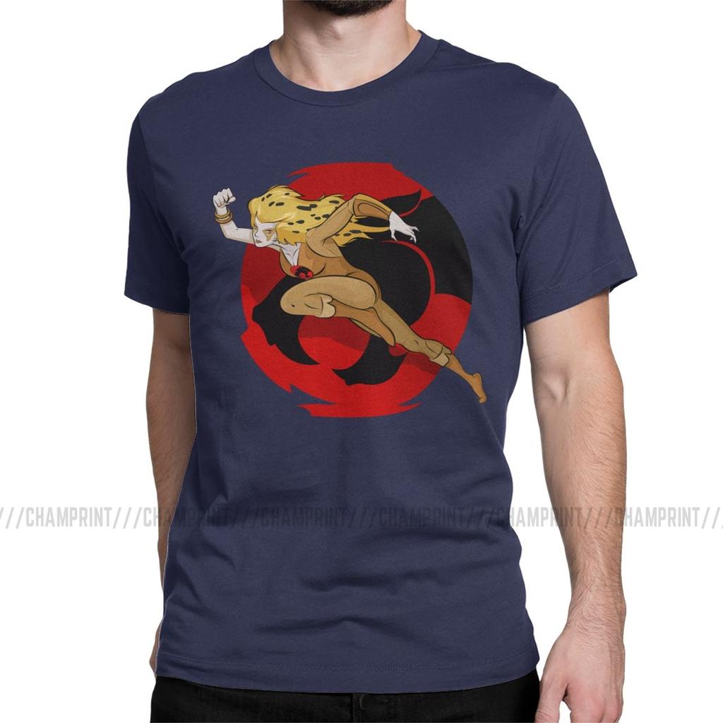 Mens Cheetara T Shirt Thundercats 80s Retro Cartoon Clothing Novelty Short Sleeve Crewneck Tee Shirt New Arrival TShirt