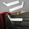 Interior Front Door Handle Panel Cover Frame Trim Bezels For Ford F150 21+ White