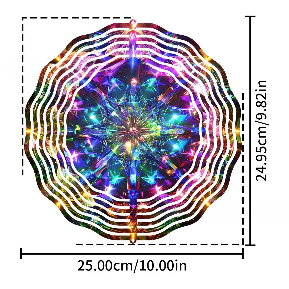 New Style, Mandala, 3D Rotating Wind Decoration, Home and Outdoor, Courtyard Garden, Pendant Decoration, Gifts