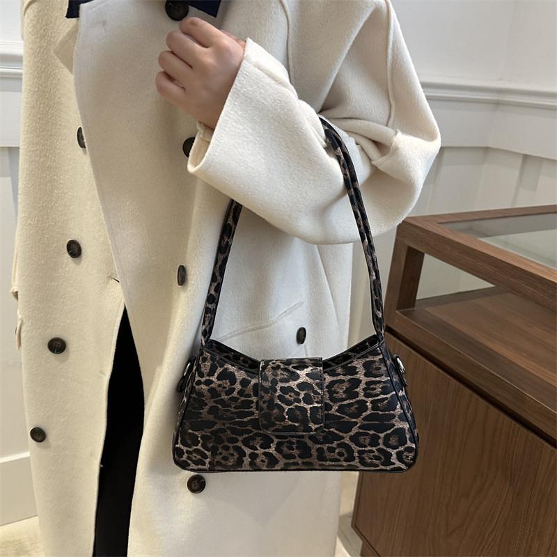 Trendy High-end Leopard Print Handbag For Women Perfect For Fall And Winter