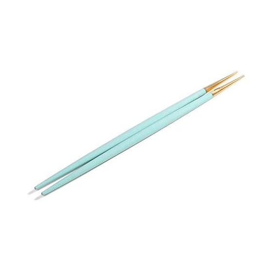 Cutipol GOA Turquoise Gold Chopsticks and Chopstick Rest Set G029TGB Stainless Steel Resin 22cm