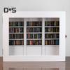 Anxiety Relief Mini Bookshelf Realistic Miniature Bookshelf Ornament with 300 Pcs Mini Book Wood Simulated Mini Bookshelf for Book Lovers Home Office