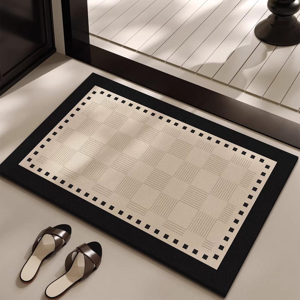 Bathroom Carpet Home Decoration Bath Absorbent Geometric Pattern Floor Mat Toilet Rug Doormat Non-slip Foot Mats Alfombra De