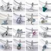 HOT SALE 925 Silver Sparkling Family Tree Dangle Charms Beads Fit Original Women Bracelet Pendant Necklace  Jewelry