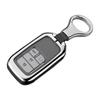 Car Smart Key Fob Cover Case Chain Fit for Honda Accord Civic CRV Fit Jazz HR-V Odyssey Pilot 2019-2021 Silver