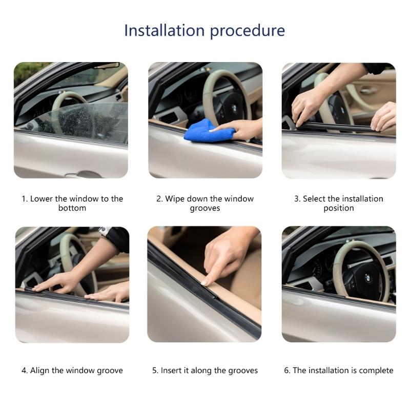 Reliable Car Side Window Wipers Noise Reduction Wiper Featuring Advanced Water Clearing for Best  Driver Visibility