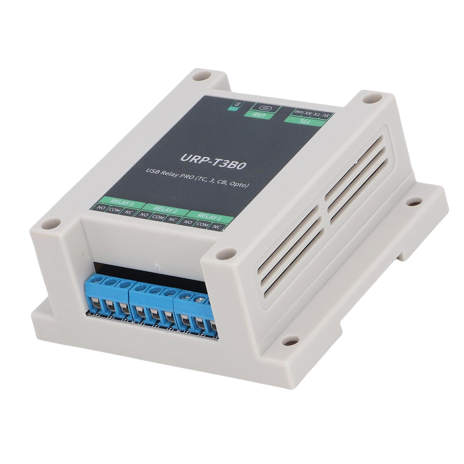 

USB Реле 3 Канали 5В USB TTL Керування Релейний Модуль з Чіпом GD32F103C8T6 Світлодіодний Індикатор