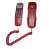 Wall Corded Telephone Caller ID Support Call Back Prevent Slip Landline Phone for Home Hotel Red