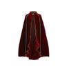 Halloween Cloak Cosplay Costume With Faux Suede Fabric And Hood For Themed Events