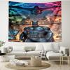 Superheroes Print Tapestry - Portable Wall Decor Cloth, for Home, Dorm, Travel, Bedroom, Living Room - Ideal Birthday Housewarming Gift