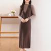 Women's Cashmere Dress Qinghe Cashmere 30% Cashmere 70% Wool Autumn and Winter Cashmere Skirt Soft and Warm