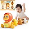 Presente para bebê menina menino brinquedos bebês 6 meses brinquedos educativos. O brinquedo de engatinhar Little Rex se move pode ser perseguido não é chato. Adequado 0 anos 1 ano. Elétrico