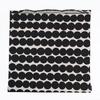 Marimekko Russy Mat Cushion Cover, 50x50cm, Black, 73644 890 [Parallel Import]