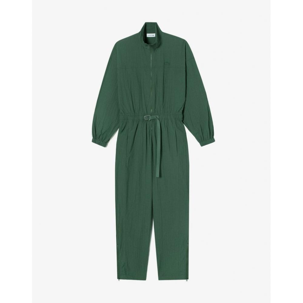 

LacoSte Women S Active looSe Fit SeerSucker jumpSuit Ef0758 53n Smi 034