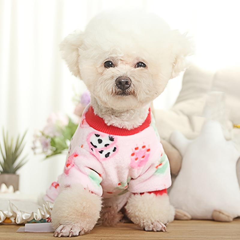 Neue Herbst- und Winter-Haustierkleidung Hund Vierbeiniger Mantel Dick gefütterter Fleece-Mantel