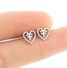 Classic ECG Heartbeat Stud Earrings Medical Fashion Jewelry for Women Nurse Doctor Small Stainless Steel Earings Party Bijoux