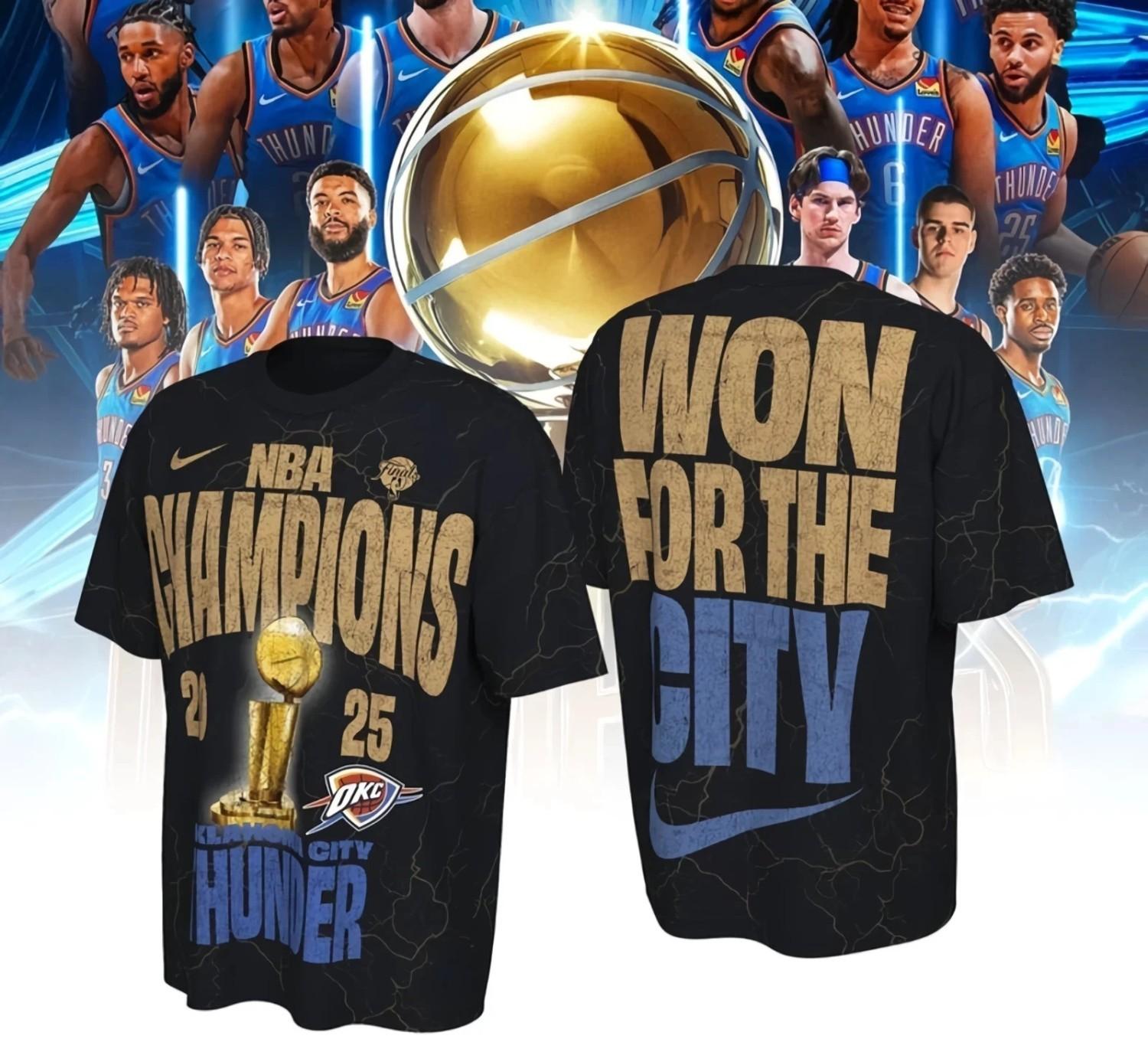 O.K.C Thunder Style 2026 Champs Confetti 3D XXXL