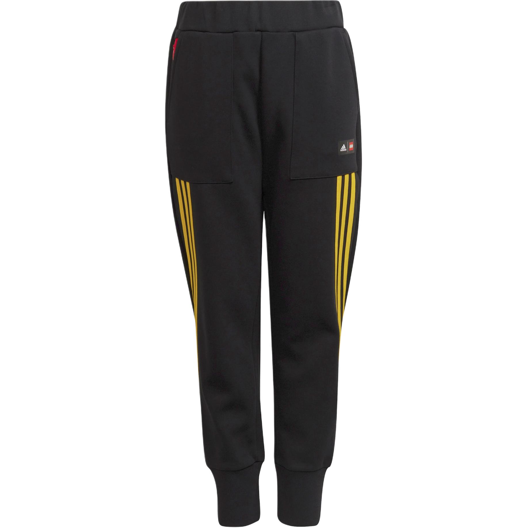 Unisex Adidas Knitted Sweatpants Black/Yellow H65356 140