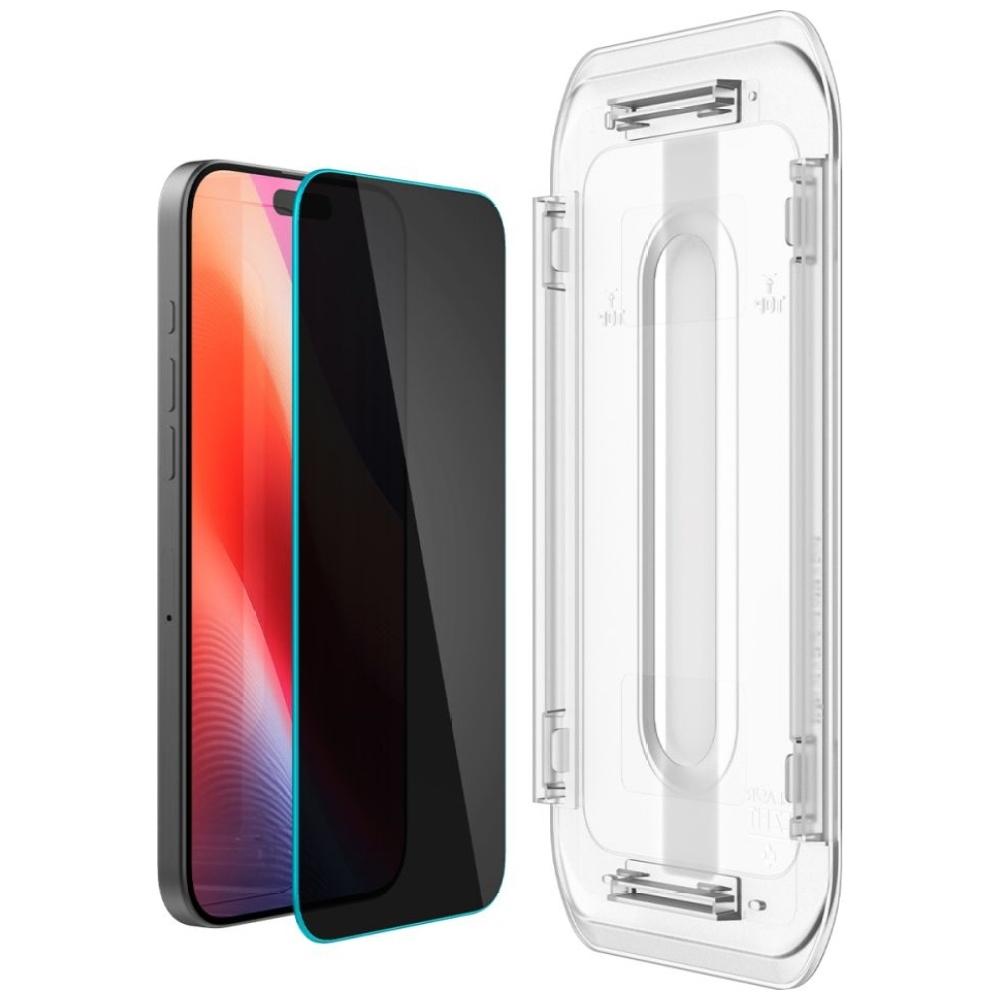 Szkło prywatyzujące do iPhone 17 Pro/17/16 Pro Spigen - 2szt., EZ Fit, 9H