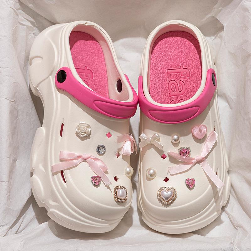 Dámské letní protiskluzové plážové sandály s platformou a otevřenou špičkou