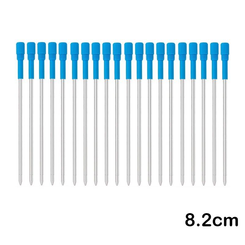 5/10/50 Stück Kugelschreiber-Minen Metall 82mm Stift-Mine Schwarz Blau Stift-Minen Geschenke Büro Schulbedarf Schreibwaren