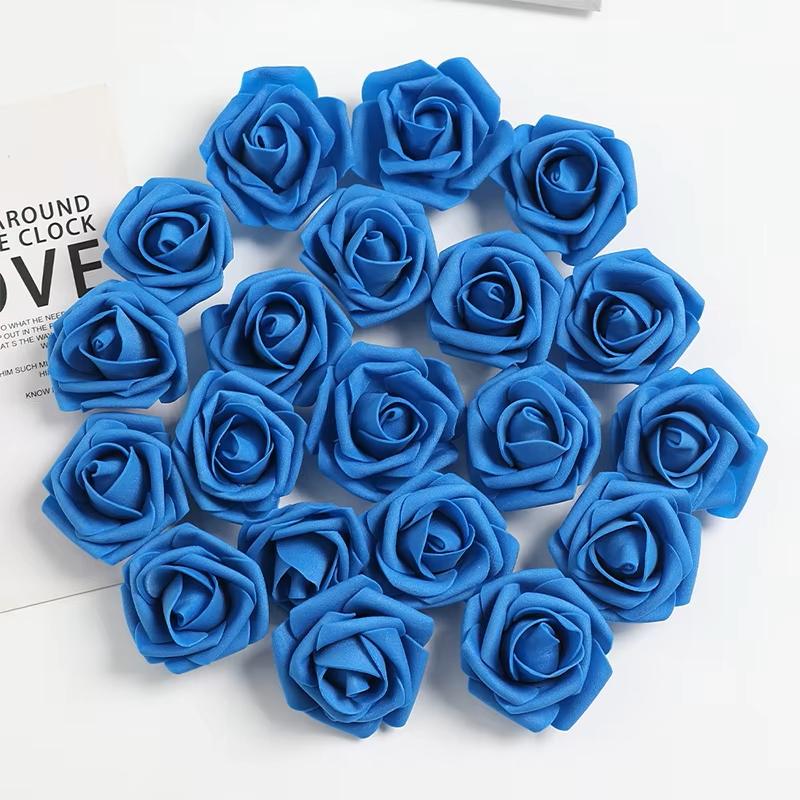 10/20/50Pcs Rose Artificial Flowers Heads Fake Flowers for Home Dceor Wedding Decoration Party Supplies DIY Craft Gift Accessory