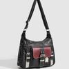 Vintage PU Leather Crossbody Bag Large Capacity Messenger Bag Y2K Tote Bag  Traveling