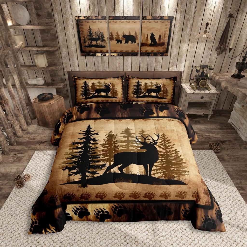 Feelyou Cartoon Car Kids Comforter Set Construction Bedding Set for Boys Toddler Decor Equipment Trucks Comforter Cartoon Car Excavator Trac