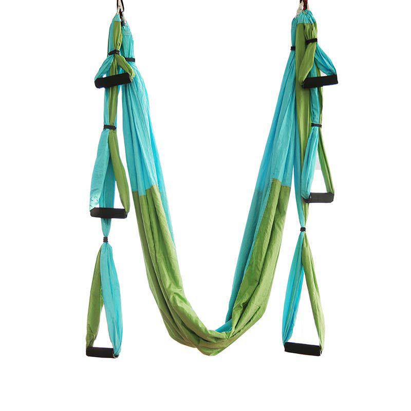 Two-Tone Inversion Gravity Aerial Yoga Hammock: Indoor Fitness Swing Chair