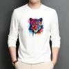 Fierce Leopard Looking At You Heat Transfer Sticker, DIY Iron-On Decals For Clothes, T-Shirt Making, Pillow Decorating