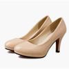 Fashion New Women High Heels Patent Leather Pumps Dress Shoes Shallow Slip On Round Toe Female Sweet Wedding Party Fashion Shoes Ladies