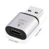 Mini adapter USB 3.1 do typu C, męski i żeński, złącze do szybkiego przesyłania danych i ładowania typu C, 10 Gb/s